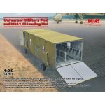 Icm - maquette universal military pod and m8a1 landing mat icm53201 1:35 maquette char promo - ref : ...