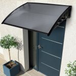 Idmarket auvent de porte marquise daccueil 80 x 120 cm teint�