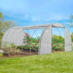 Idmarket b�che de rechange 130 gr / m� pour serre 18m� blanche 4 saisons crim�e