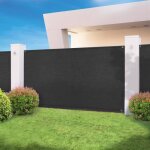 Idmarket brise vue haute densit� 18 x 10 m noir 300 gr / m� qualit� pro