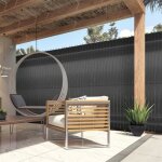 Idmarket kit de lamelles occultantes pvc grises l. 60 m pour panneau grillag�