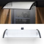 Idmarket auvent de porte marquise daccueil 80 x 120 cm � led solaire polycarbonate