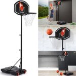 Idmarket panier de basket sur pied hauteur r�glable 140 � 210 cm