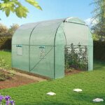 Idmarket serre tunnel de jardin 6m� verte gamme mara�ch�re roma 2x3m