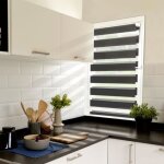 Idmarket store enrouleur z�br� jour nuit 50 x 150 cm gris