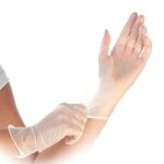 Gants en vinyle non poudr�s - franz mensch - taille xl - transparent - jetables - 100 unit�s