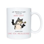 Mug humoristique avec motif de chat - ide cadeau drle pour les fans de chats - - cadeau parfait pour ...