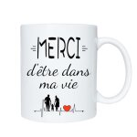 Mug personnalis pour mari et femme - merci dtre dans ma vie - cadeau romantique - cadeau idal pour ...