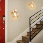 Idegu lot de 2 moderne lampe murale int�rieur industrielle e27 applique murale retro en cage style edison ...