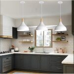 Idegu 3pcs lustre suspension r�tro suspension luminaire moderne style goutte chapeau pour chambre salle ...