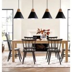 Idegu lot de 4 lustre moderne salon noirlampe suspension industrielle vintage en bois m�tal designe simple ...
