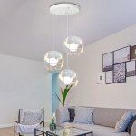 Idegu lampe suspension luminaire en m�tal vintage blanc lustre plafonnier en globe style industrielle ...