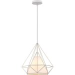 Idegu lustre suspension en cage diamant suspension luminaire industrielle pour salon chambre cuisine ...