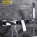 Ideko� robinet mitigeur baignoire avec pommeau de douche salle de bains lavabo style nouveaut� haut de ...