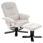 Idimex fauteuil de relaxation charly avec repose - pieds pouf si�ge pivotant et dossier inclinable en ...