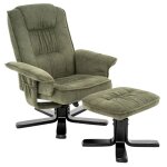 Idimex fauteuil de relaxation charly avec repose - pieds pouf si�ge pivotant et dossier inclinable en ...