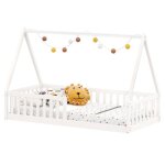 Idimex lit cabane 90x190 nicolas lit enfant en pin massif lit montessori avec barri�res couchage 90x190 ...