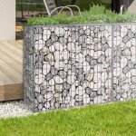 Idmarket lot de 2 gabions pour pierre 100 x 30 x 80 cm