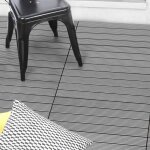 Idmarket lot de 5 dalles de terrasse rectangulaire wodhy clipsables bois composite gris 60 x 30 cm