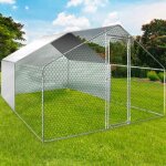 Idmarket b�ches waterproof blanches 1 arri�re + 2 c�t�s 150 gr pour enclos poulaillers