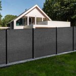 Idmarket brise vue renforc� 15 x 10 m gris 150 gr / m� gamme sup�rieure