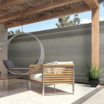 Idmarket kit de lamelles occultantes pvc gris clair l. 60 m pour panneau grillag�