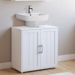 Idmarket meuble sous - lavabo salle de bain waldo bois blanc