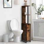 Idmarket meuble wc 2 portes dayton avec �tag�res design industriel