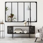 Idmarket miroir verri�re 5 bandes design industriel 140x84 cm
