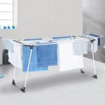 Idmarket s�choir � linge horizontal pliable ultra capacit� 22m blanc