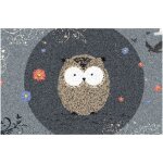 Idmat - tapis dallas chouette fond gris 40x60cm int / ext abrit�