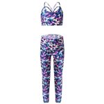 Iixpin enfant fille ensemble vtement de sport soutien - gorge dbardeur et legging 5 - 14 ans #1