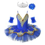 Iixpin enfant fille tutu danse classique ballet justaucorps paillette brillant leotard ballet 3 - 12 ...
