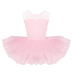 Iixpin enfant fille tutu danse classique ballet justaucorps sans manches leotard gymnastique 4 - 12 ans ...