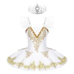 Iixpin enfant fille tutu danse classique justaucorps ballet leotard sans manches dancewear 3 - 12 ans ...