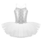 Iixpin enfant fille tutu danse classique robe ballet paillette justaucorps leotard gymnastique 2 - 12 ...