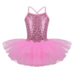 Iixpin enfant fille tutu danse classique robe ballet paillette justaucorps leotard gymnastique 2 - 12 ...