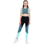 Iixpin ensemble de sport fille enfant fitness gym legging running jogging yoga dbardeur 4 - 16 ans bleu ...