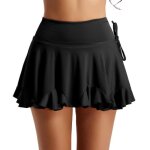 Iixpin femme jupe danse latine tango rumba salsa chacha jupette danse ballet dancewear s - 3xl noir