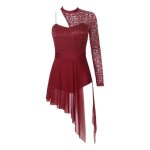 Iixpin femme robe danse classique asymétrique manche longue dentelle robe danse contemporaine lyrique ... Iixpin femme robe danse classique asymétrique manche longue dentelle robe danse contemporaine lyrique ...