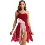 Iixpin femme robe danse contemporaine lyrique justaucorps danseuse tenue moderne jazz dancewear xs - ...