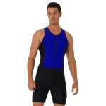 Iixpin homme maillot de bain 1 pice combishort de natation surf plonge combinaison de bain sport m ...