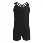Iixpin justaucorps gymnastique danse classique pour fille enfant leotard ballet sans manches 5 - 14 ans ...