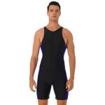 Iixpin maillot de bain 1 pice homme combinaison shorty natation combishort surf sport swimsuit m - 3xl ...