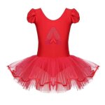 Tutu de ballet fille enfant - iixpin - rouge - justaucorps danse combinaison jupe Tutu de ballet fille enfant - iixpin - rouge - justaucorps danse combinaison jupe