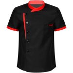 Veste de chef manches courtes iixpin - noir - homme - coton polyester Veste de chef manches courtes iixpin - noir - homme - coton polyester