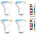 Ilc ampoule led mr16 gu10 rgb spot culot led changementde couleur ampoules led rgbw dimmable blanc chaud ...