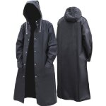 Impermable  capuche long pour adulte - vitata - noir - randonne