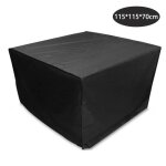 Impermable housse de table exterieur rectangulaire 115x115x70cm housse protection salon de jardin carr ...