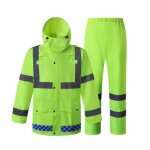 Impermable de pluie pour hommes femmes - hongbi - vert - 300t - lger et durable - scurit rflchissants ...
